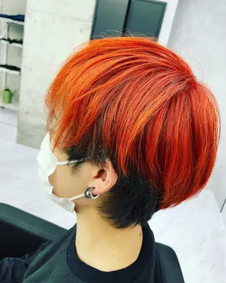 カラー 渋谷/メンズ特化 パーマ/カラー/旭良のヘアスタイル