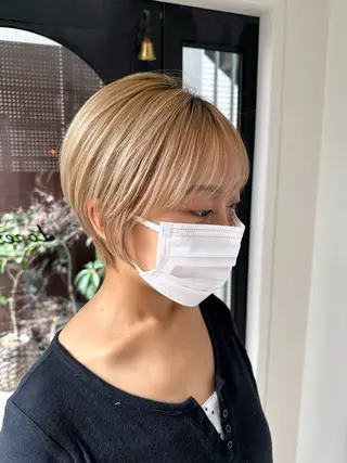 ショート ヤスマルユイカ 髪質改善/透明カラーのヘアスタイル