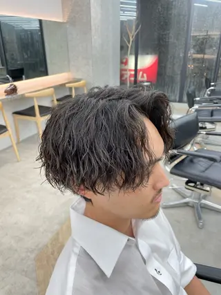 ショート パーマ メンズ SENTA✨メンズ パーマ✨fifth栄のヘアスタイル
