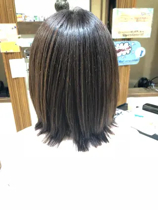ミディアム 縮毛矯正/髪質改善 主税巧一のヘアスタイル