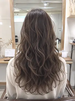 ロング パーマ 17日パーマモデル/ 募集中！落合🌷のヘアスタイル