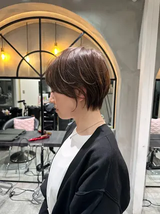 ショート 縮毛矯正/レイヤー taiga🧡のヘアスタイル