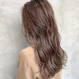 ロング カラー 【渋谷で人気】艶髪× 髪質改善/ツヤカラーのヘアスタイル