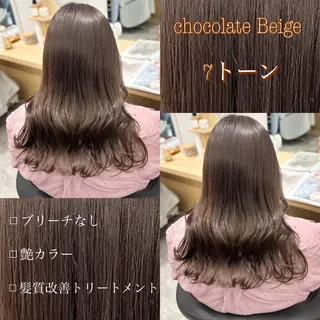 ロング カラー 巻ける髪質改善🫧ハ イライト/永田汰伊智のヘアスタイル