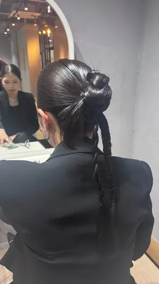 ヘアアレンジ MANA /名駅/透明感カラーのヘアスタイル