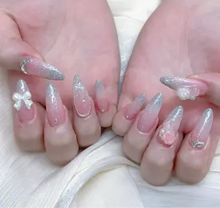 ネイル 🎀kira 長さだし💗モチ最高のネイルデザイン