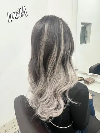 カラー ヘアアレンジ ロング エクステ7:30〜 LuciA\5900のヘアスタイル