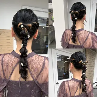 ロング ヘアアレンジ 美髪× ヘアセット✨Araiのヘアスタイル