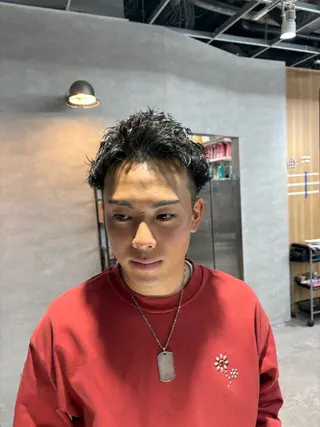 ショート パーマ指名率No1 メンズ特化ケイトのヘアスタイル
