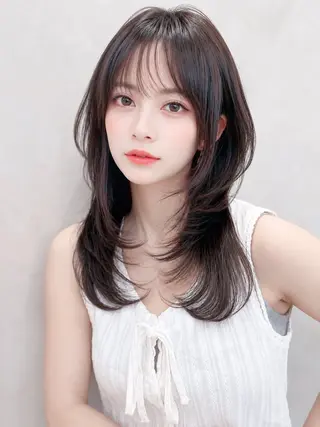 ミディアム 久米 春輝のヘアスタイル