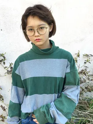 ショート カラー パーマ SUZUKI KEISUKEのヘアスタイル