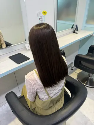 ロング 🤎モテ髪&透明感 ミルクティー🥣🤎のヘアスタイル