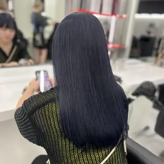カラー 🌸春の暗髪カラー 🌸透明感ヘアのヘアスタイル