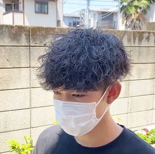 パーマ メンズ men's特化 値段以上の仕上がりにのヘアスタイル