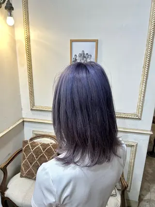 ミディアム 樋富 優香のヘアスタイル