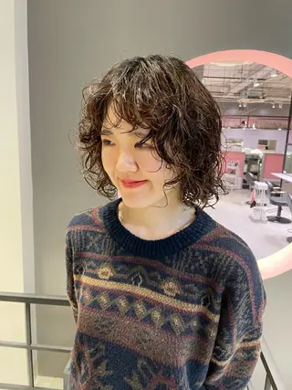 ミディアム パーマ ないとう ゆうかのヘアスタイル