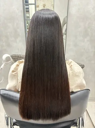 ロング カラー 梅雨対策すぐ巻ける ☔️縮毛矯正勝倉　麗のヘアスタイル