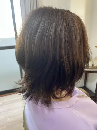 ミディアム Yuki @美容室あのんのヘアスタイル