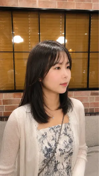 セミロング 銀座ボブカラーパーマ misakiのヘアスタイル
