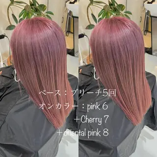 ロング カラー 堀口 彩佳のヘアスタイル