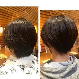 ショート 高山🐬髪質改善 池袋で縮毛矯正のヘアスタイル