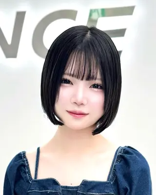 ショート カラー ヘアアレンジ 縮毛矯正🤍 ボブ/ HIKARIのヘアスタイル