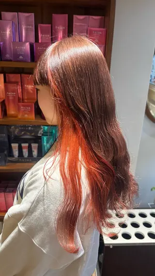ロング カラー 美髪矯正 KASUMIのヘアスタイル