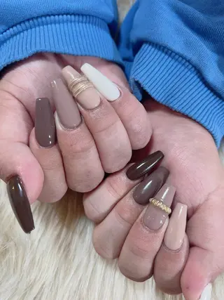 ネイル Koa woodのネイルデザイン