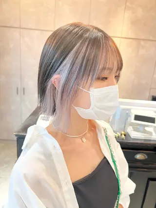 ショート カラー 🫧艶ダブルカラー ブリーチ🫧トモヤのヘアスタイル