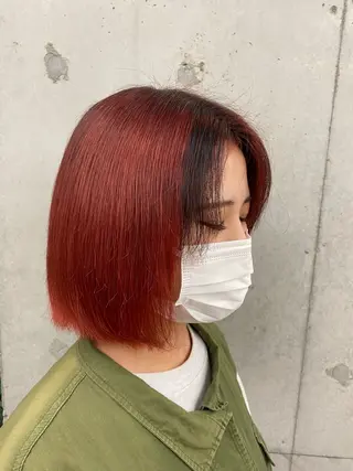 ショート カラー yuzuki Agu臼井のヘアスタイル