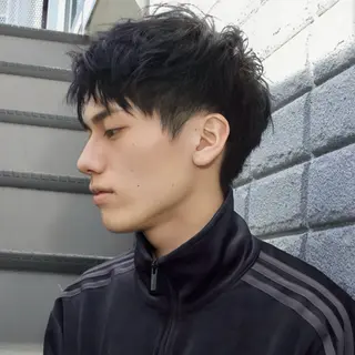 ショート カラー パーマ メンズ 朝楽メンズパーマ 🥇メンズカット吉田のヘアスタイル