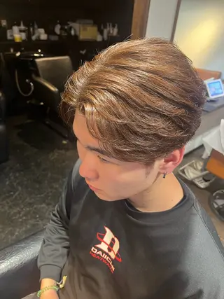 ショート カラー メンズ 小泉 ゆあのヘアスタイル