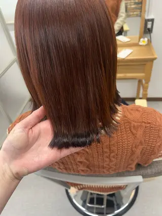 ミディアム カラー 松本 菜那のヘアスタイル