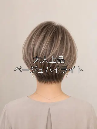 カラー ハイライト/ショート レイヤー✨yaeのヘアスタイル
