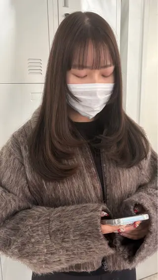 セミロング 河野いずみ レイヤー/ボブ 🤍のヘアスタイル
