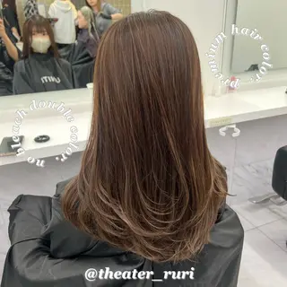 ロング カラー ふわっと抜け感🫧 ブラウンベージュ🤎のヘアスタイル