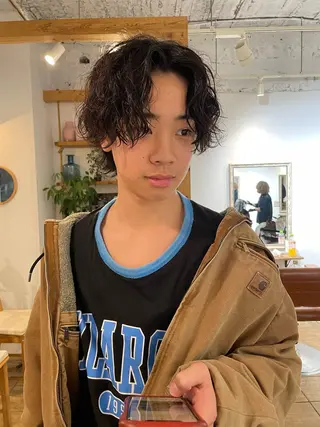 パーマ メンズ 渋谷 メンズヘア⭐️ タニグチヨシユキのヘアスタイル
