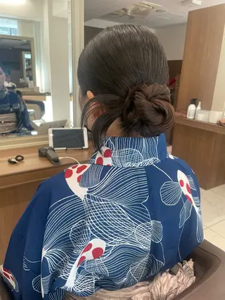 ヘアアレンジ 店長福島成美/髪質 改善縮毛矯正/カラーのヘアスタイル