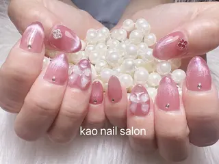 ネイル kao nail マグネット/長さだしのネイルデザイン