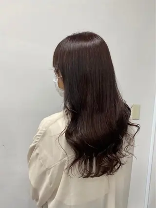ロング カラー ヘアアレンジ 縮毛矯正/髪質改善/ ブリーチ毛/木元渓太のヘアスタイル