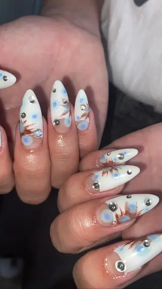 ロング カラー ネイル tetty nailsalonのネイルデザイン