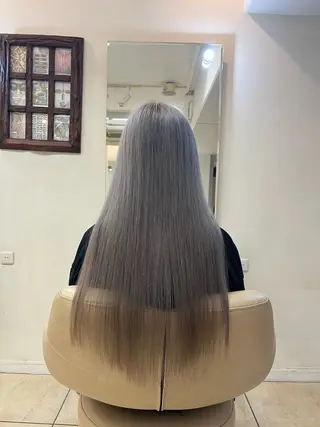 ロング カラー 松浦 彩のヘアスタイル