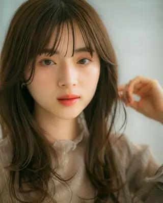 セミロング カラー 木下 マサキのヘアスタイル