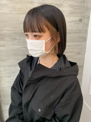 ミディアム Okamura Chisatoのヘアスタイル