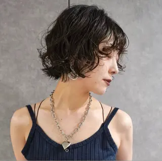 ショート パーマ ボブ/パーマ Genkiのヘアスタイル