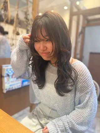 ロング カラー ‎🤍江坂 ハヤシアヤナ‎🤍のヘアスタイル