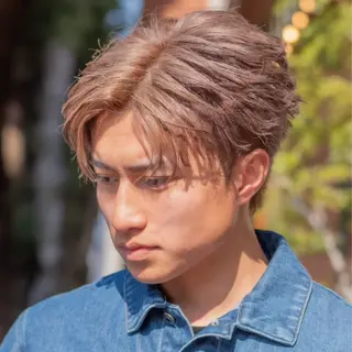 ショート カラー メンズ 鶴田 将清のヘアスタイル