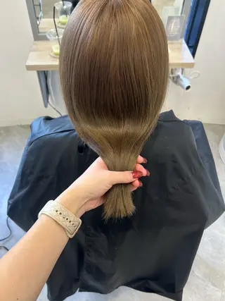 セミロング カラー otoha✳︎ くすみ艶カラーのヘアスタイル