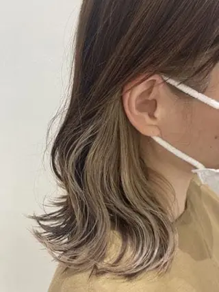 ミディアム カラー 一箭 恵梧/ロングヘアのヘアスタイル