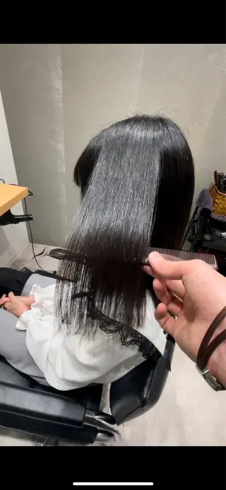 セミロング 髪質改善ヘアケア 艶髪特化/上田のヘアスタイル